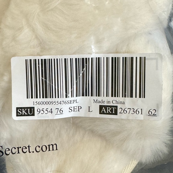 Victorias Secret Pink tan sz lg (womens 9-10) Slippers - Picture 9 of 9